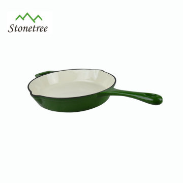 New products Round Cast Iron Enamel Skillet Pan